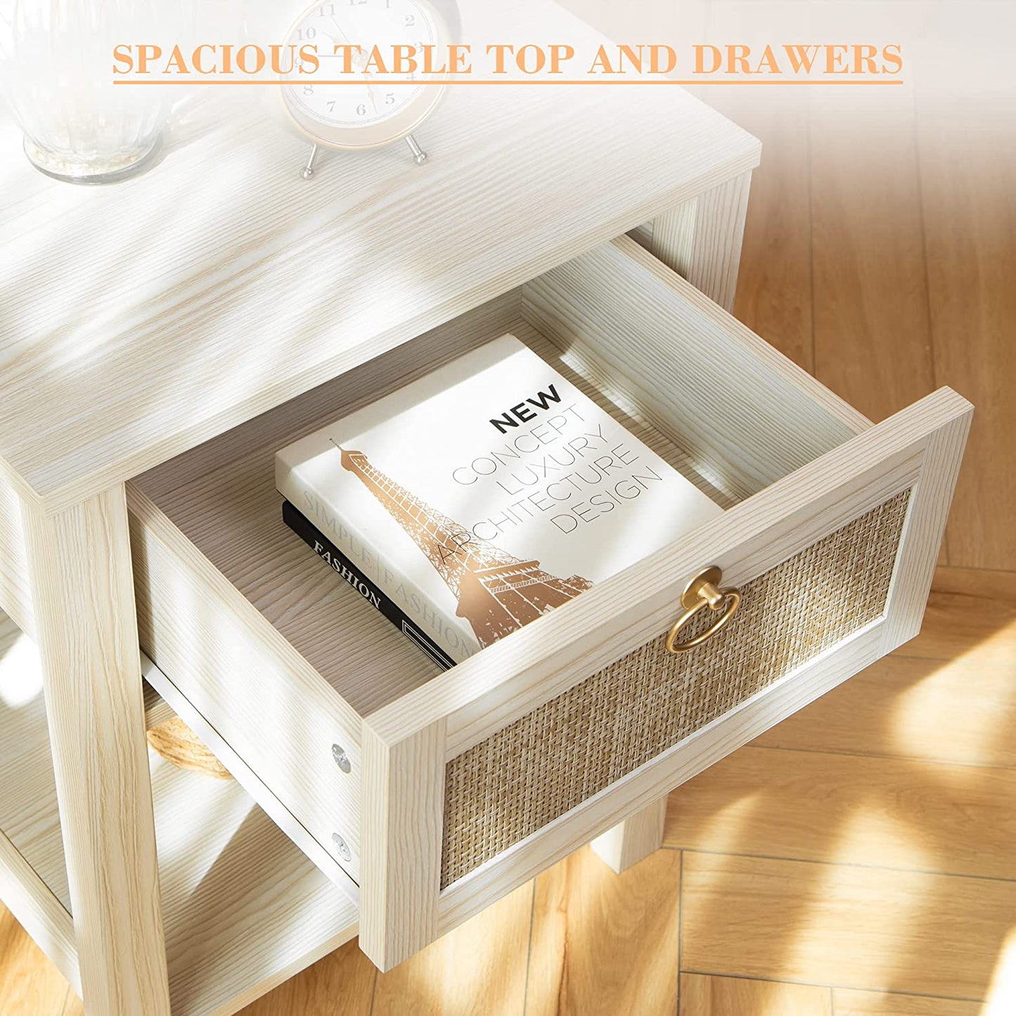 Table de chevet Terra avec 1 tiroir