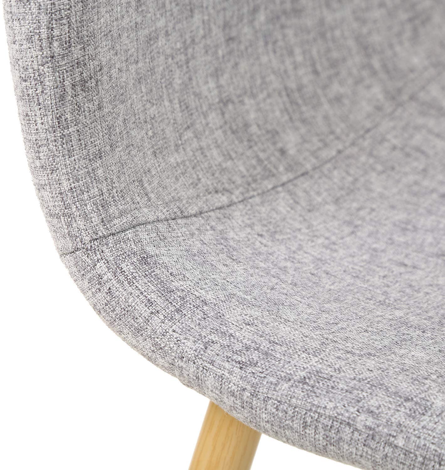 Ensemble de salle à manger 5 pièces - Table de cuisine avec 4 chaises gris clair