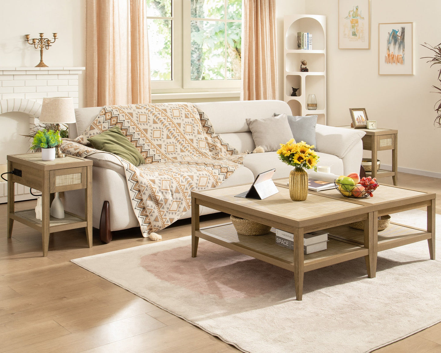 Table basse Savanna, style bohème