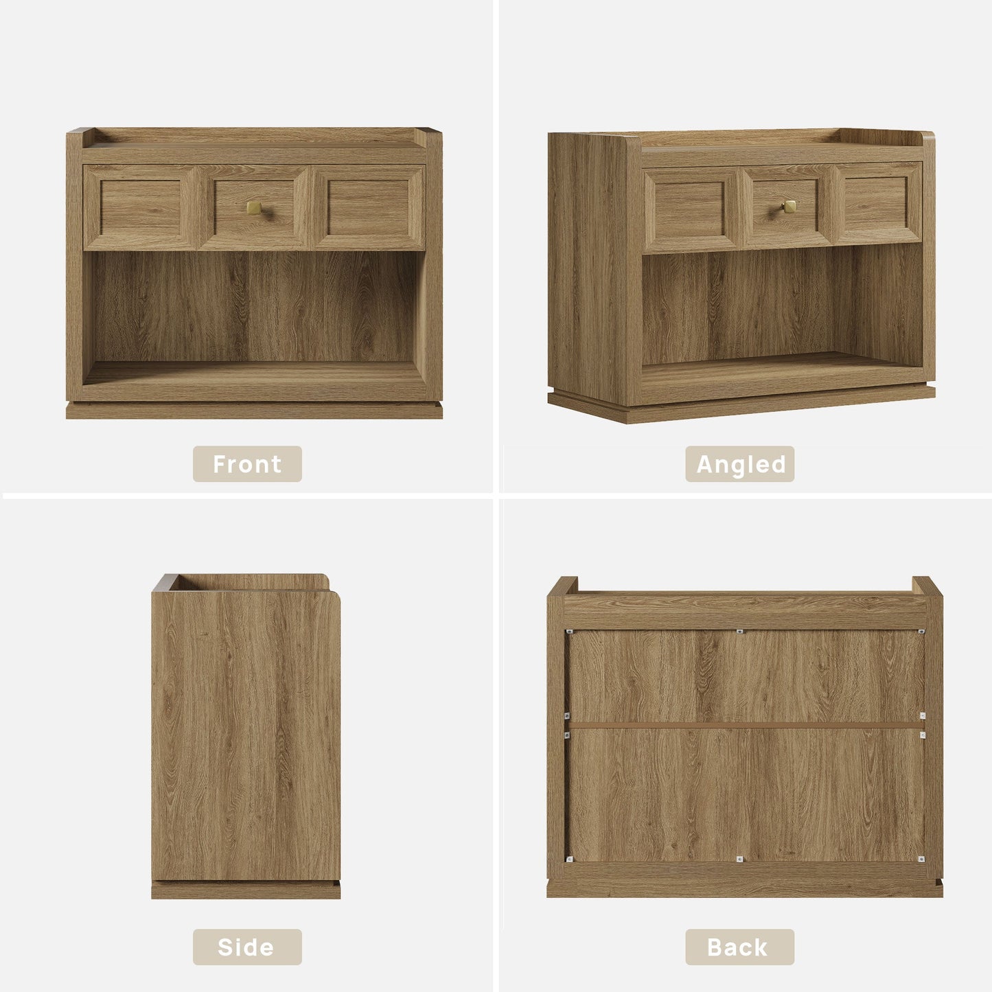 Table de chevet Helio, 31 pouces de large