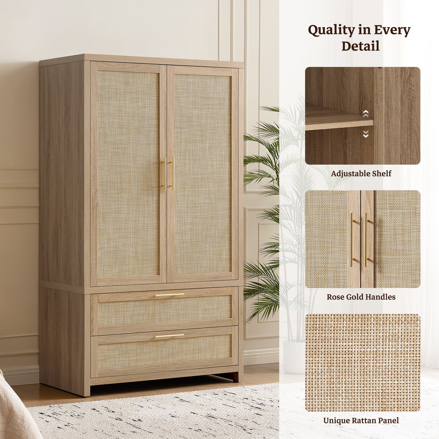 Armoire Savanna, hauteur 71 pouces