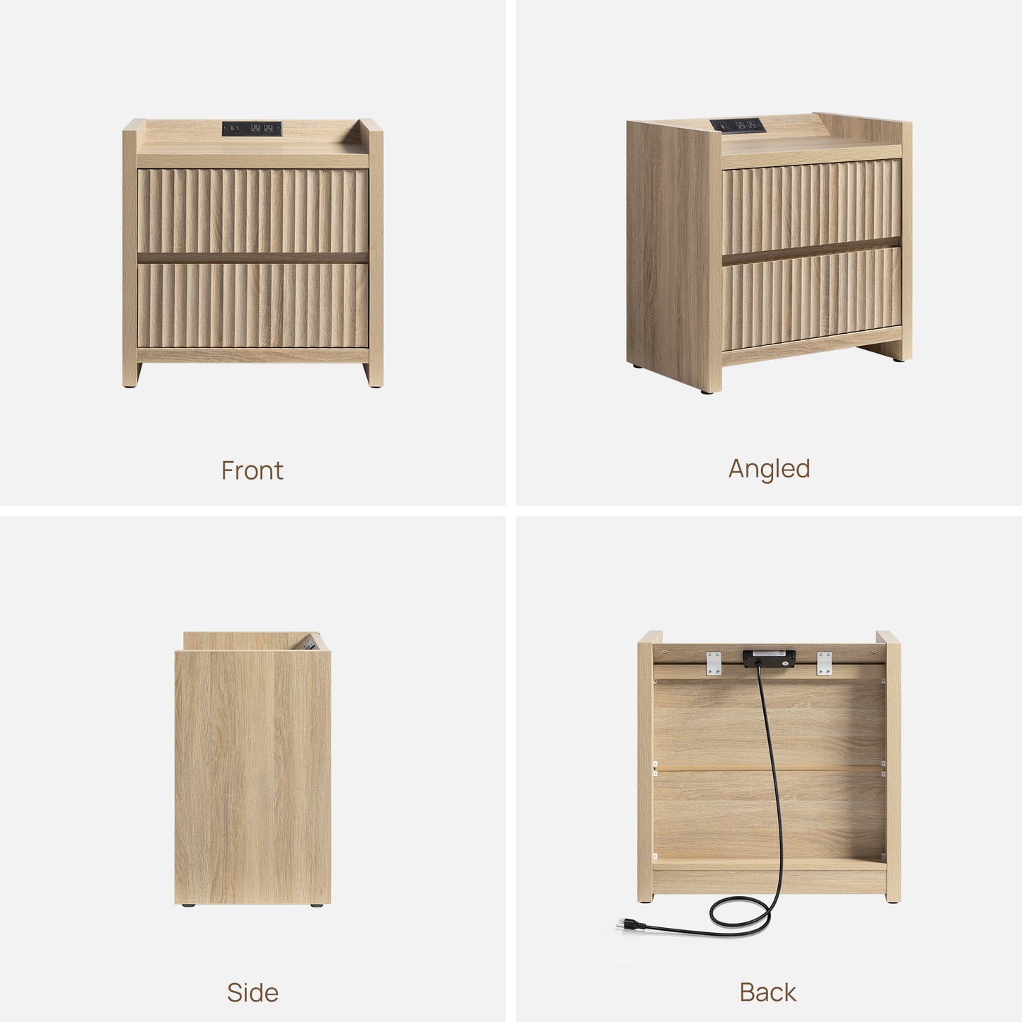 Tables d'appoint Prelude, 2 tiroirs