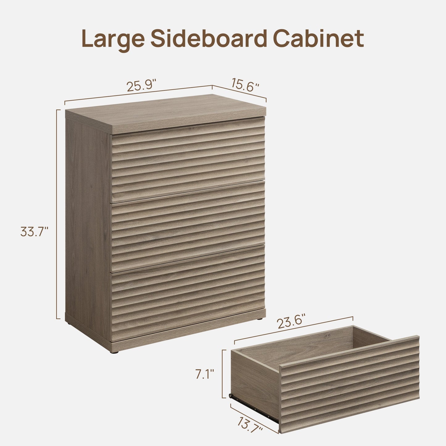 Commode Stria avec rangement