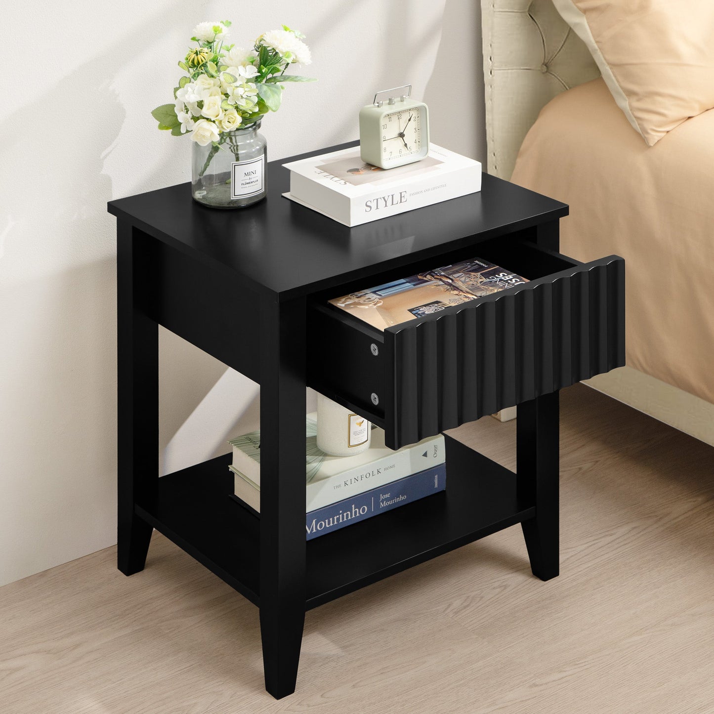 Table de chevet blanche Opus