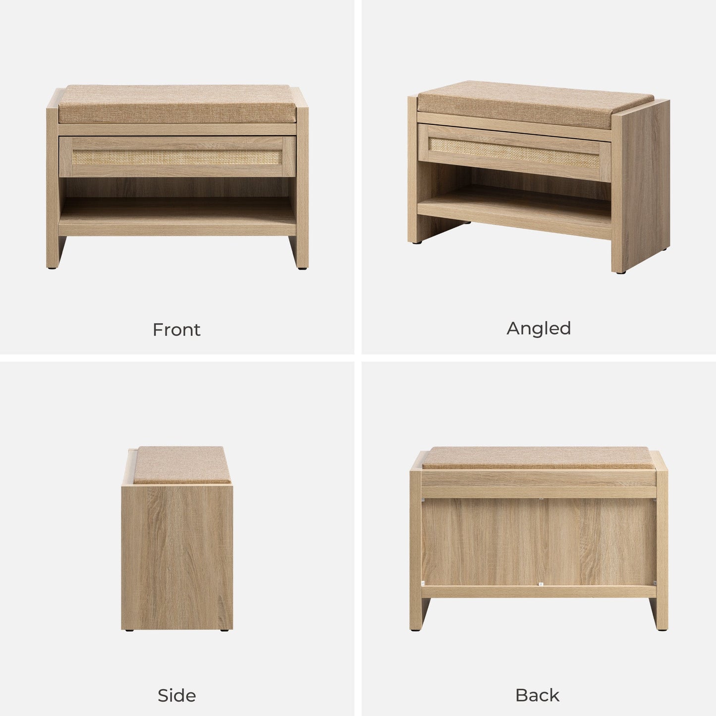 Banc à chaussures Savanna avec rangement