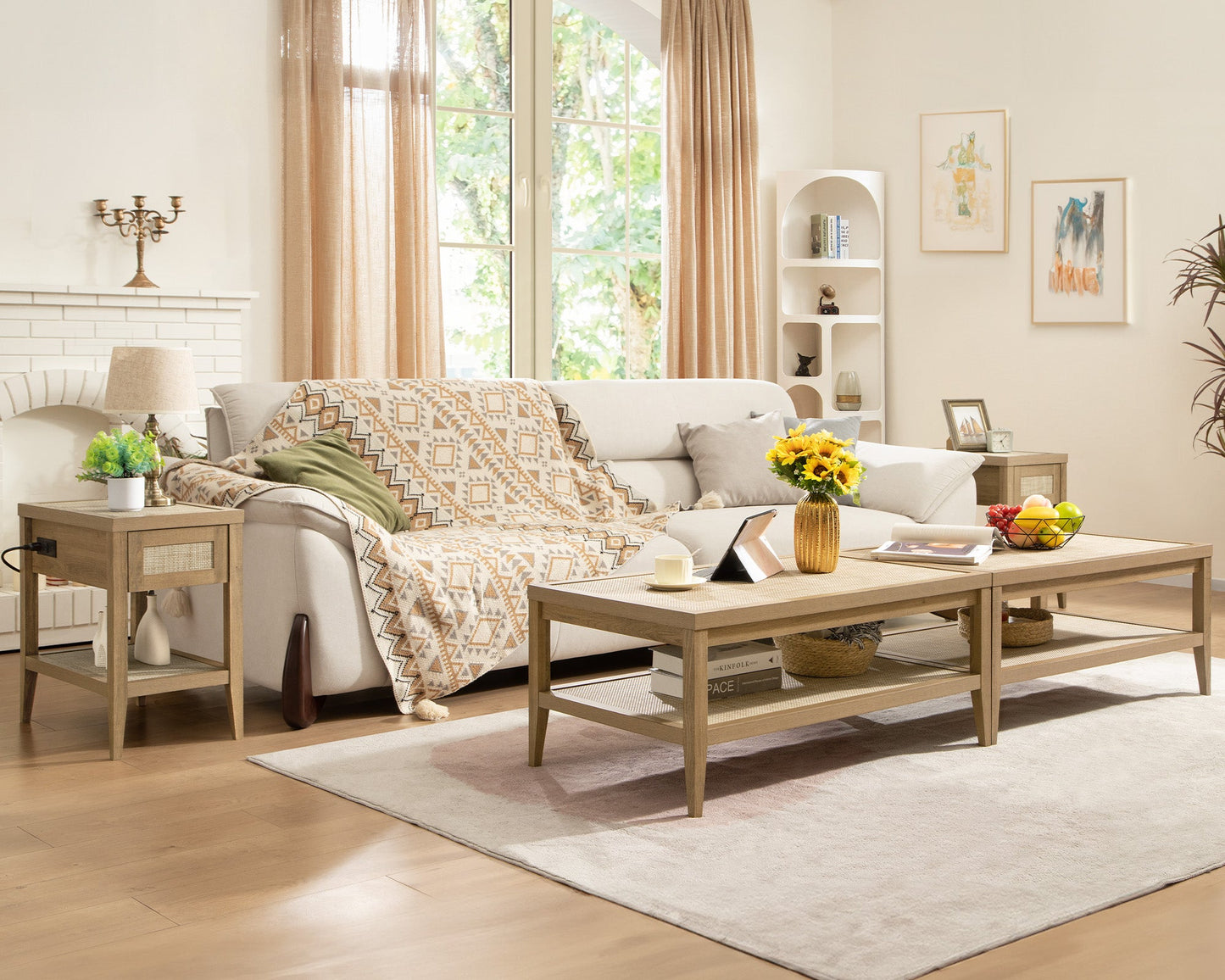 Table basse Savanna, style bohème