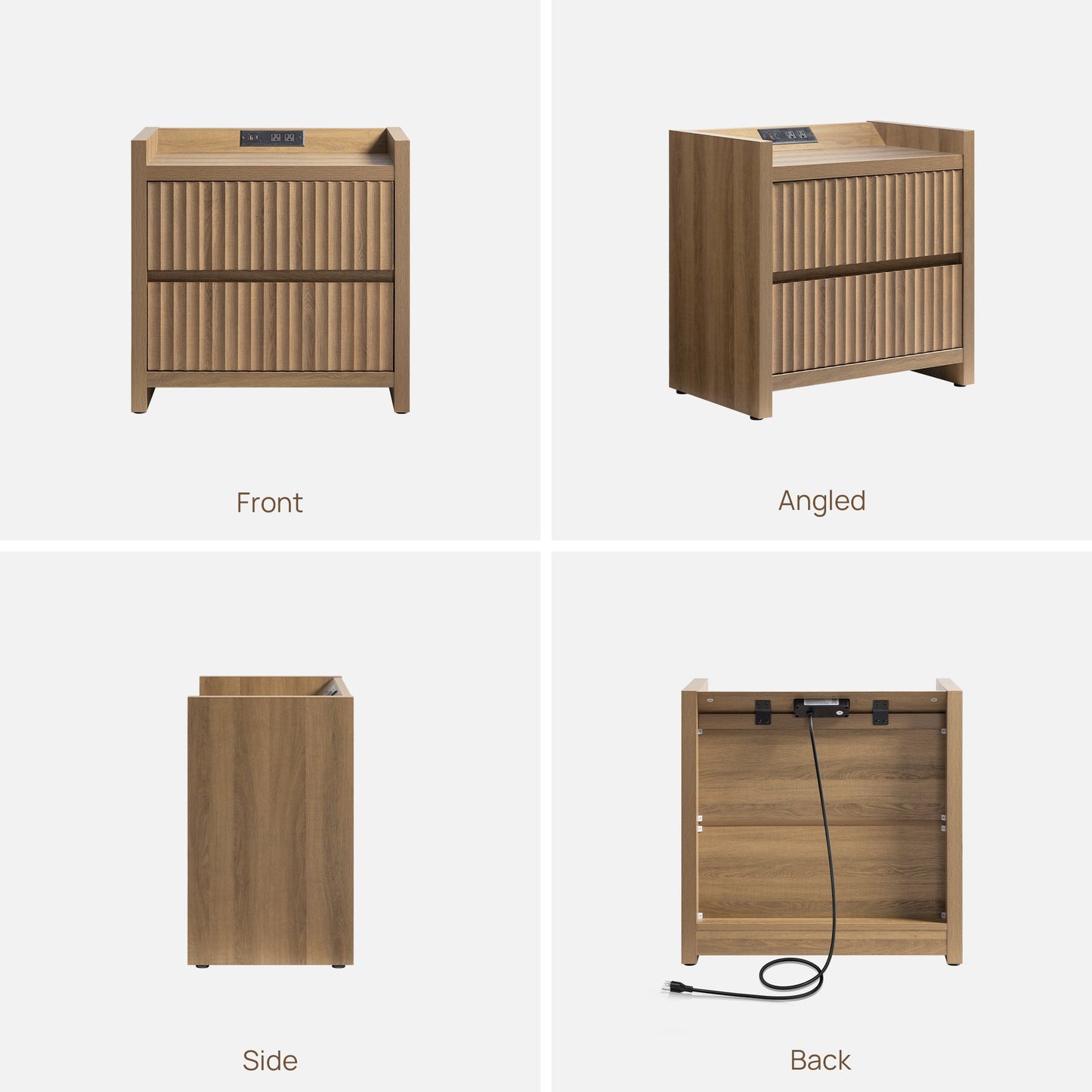 Tables d'appoint Prelude, 2 tiroirs