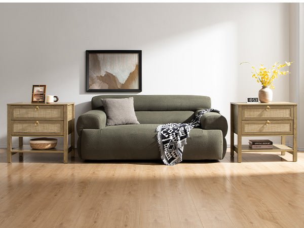 Grande table de chevet Terra, hauteur 25,6 pouces