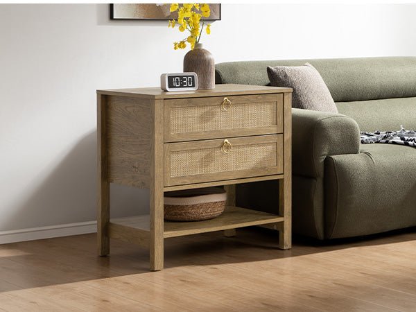 Grande table de chevet Terra, hauteur 25,6 pouces