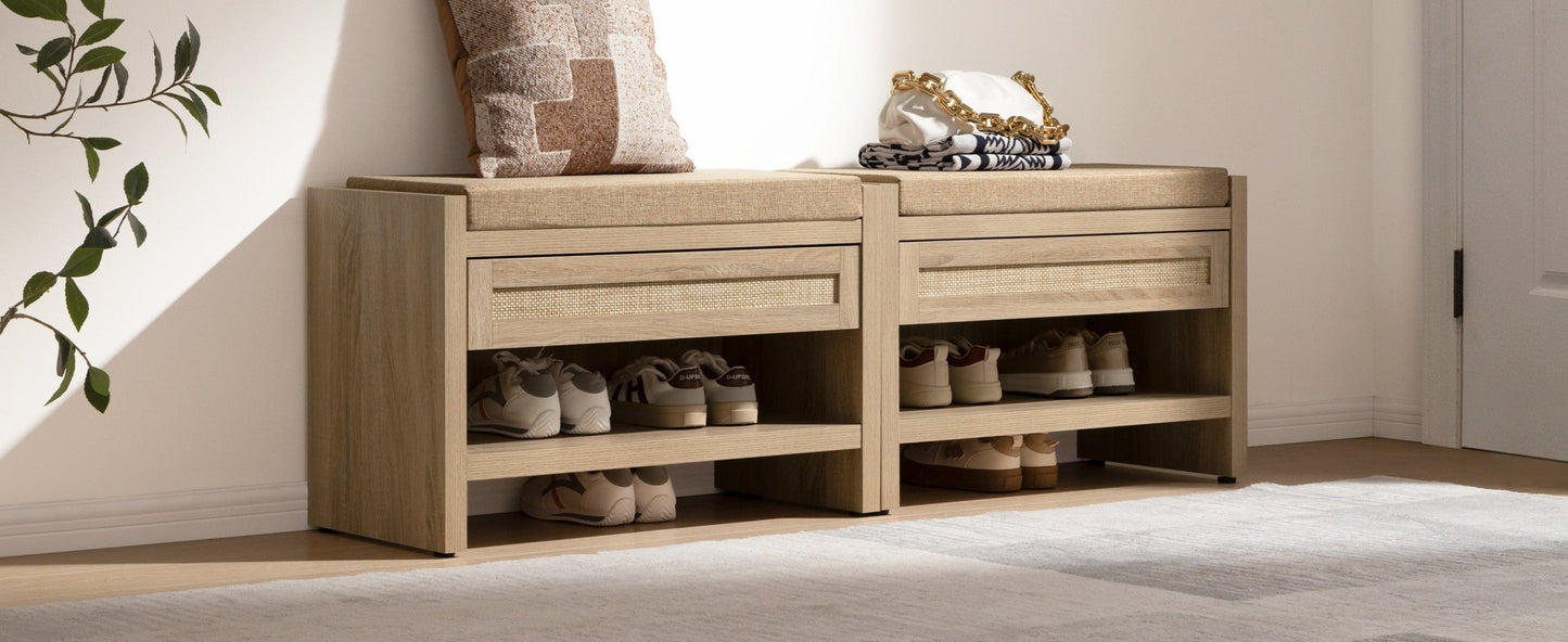 Banc à chaussures Savanna avec rangement
