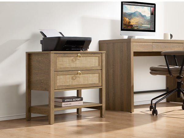 Grande table de chevet Terra, hauteur 25,6 pouces