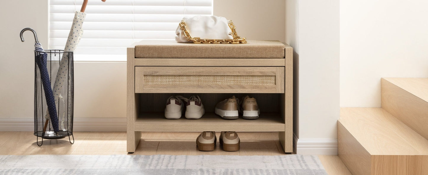 Banc à chaussures Savanna avec rangement