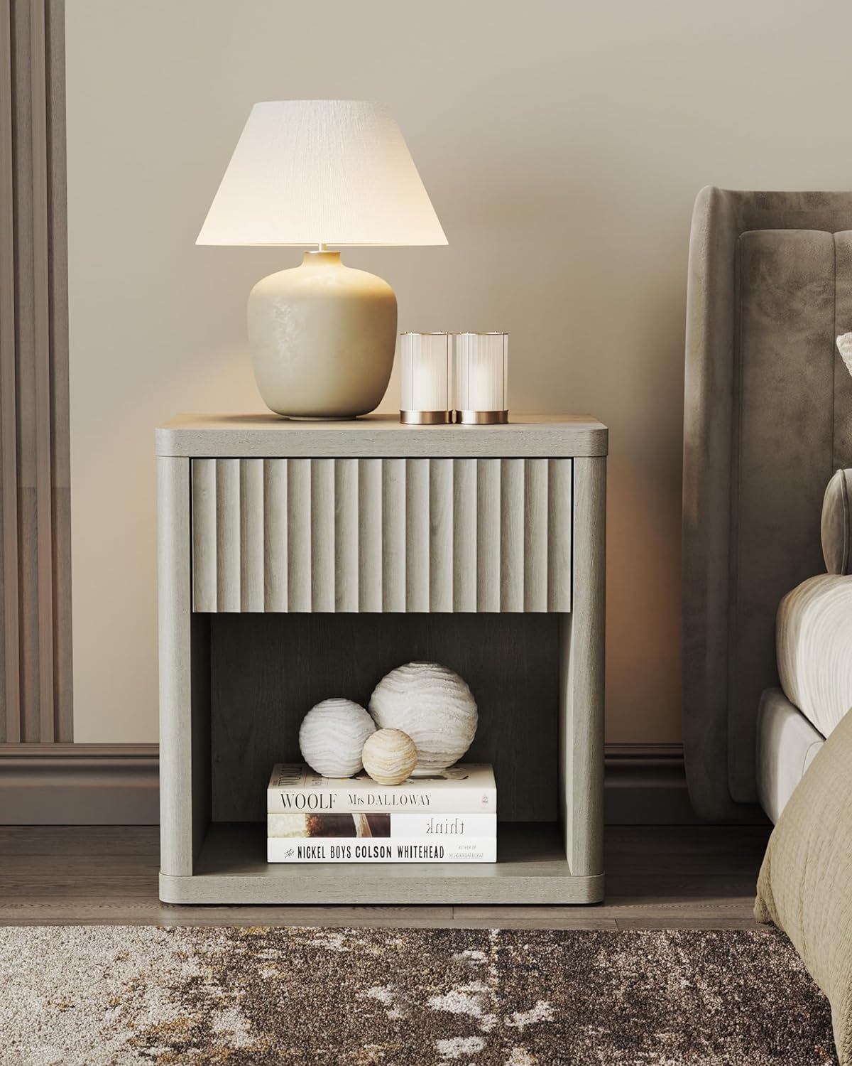 Ensemble commode et table de chevet Cas