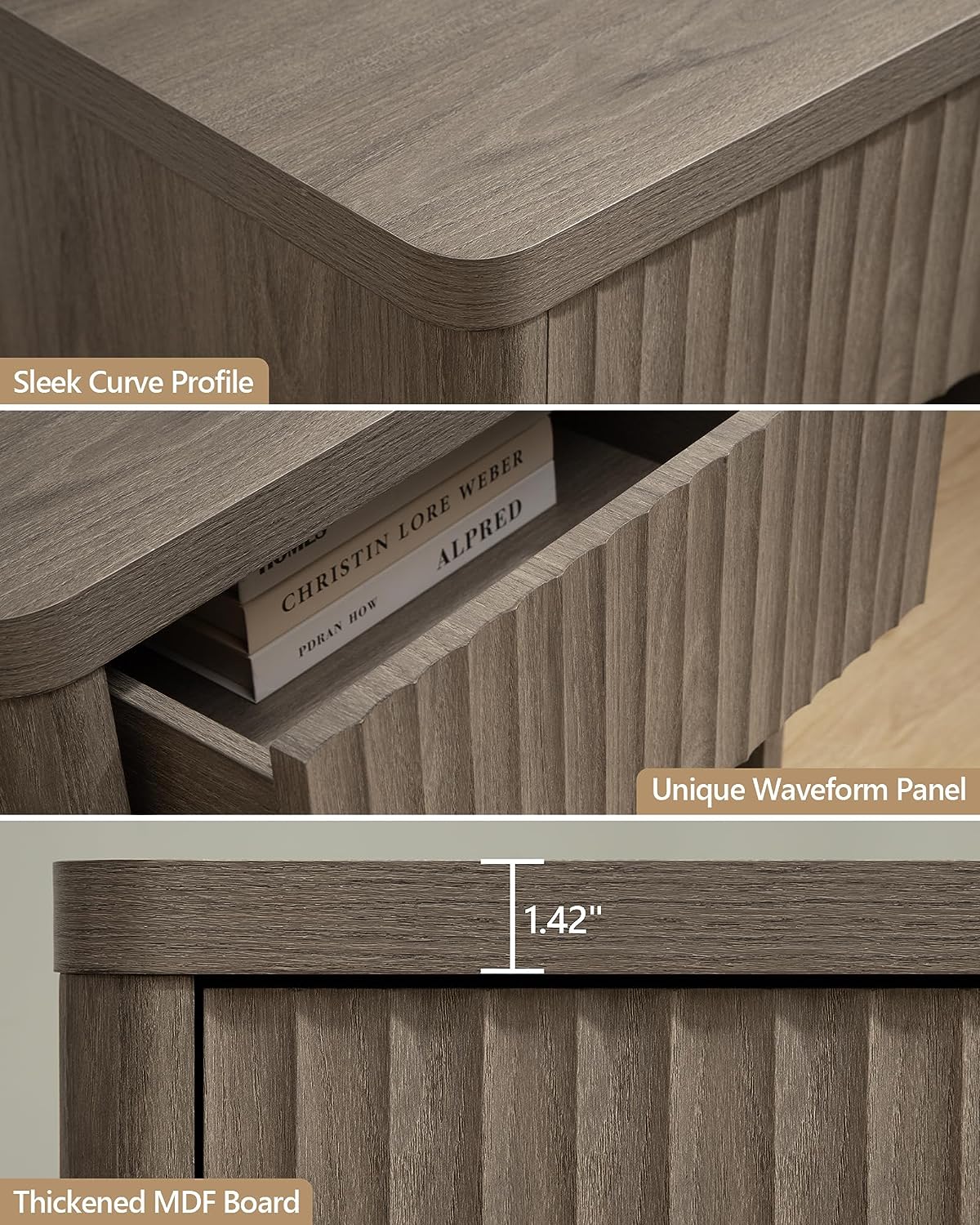 Ensemble commode et table de chevet Cas