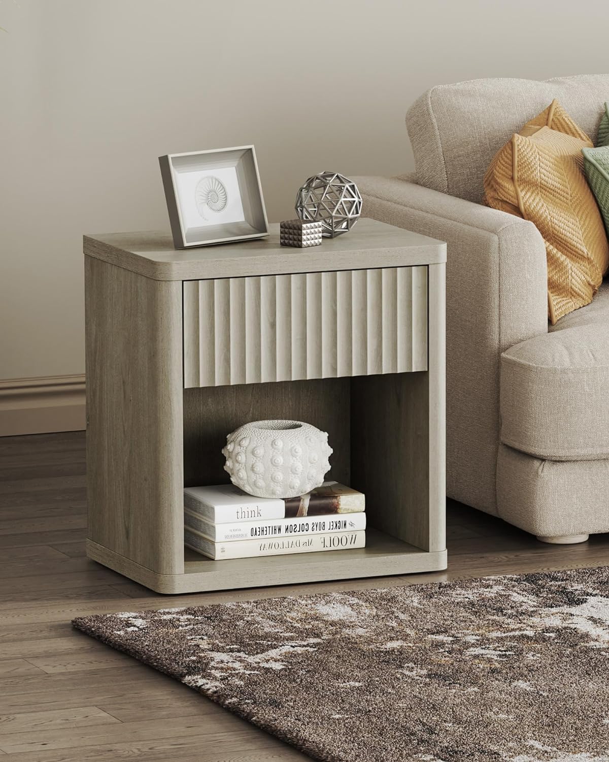 Table de chevet Cas avec tiroir simple