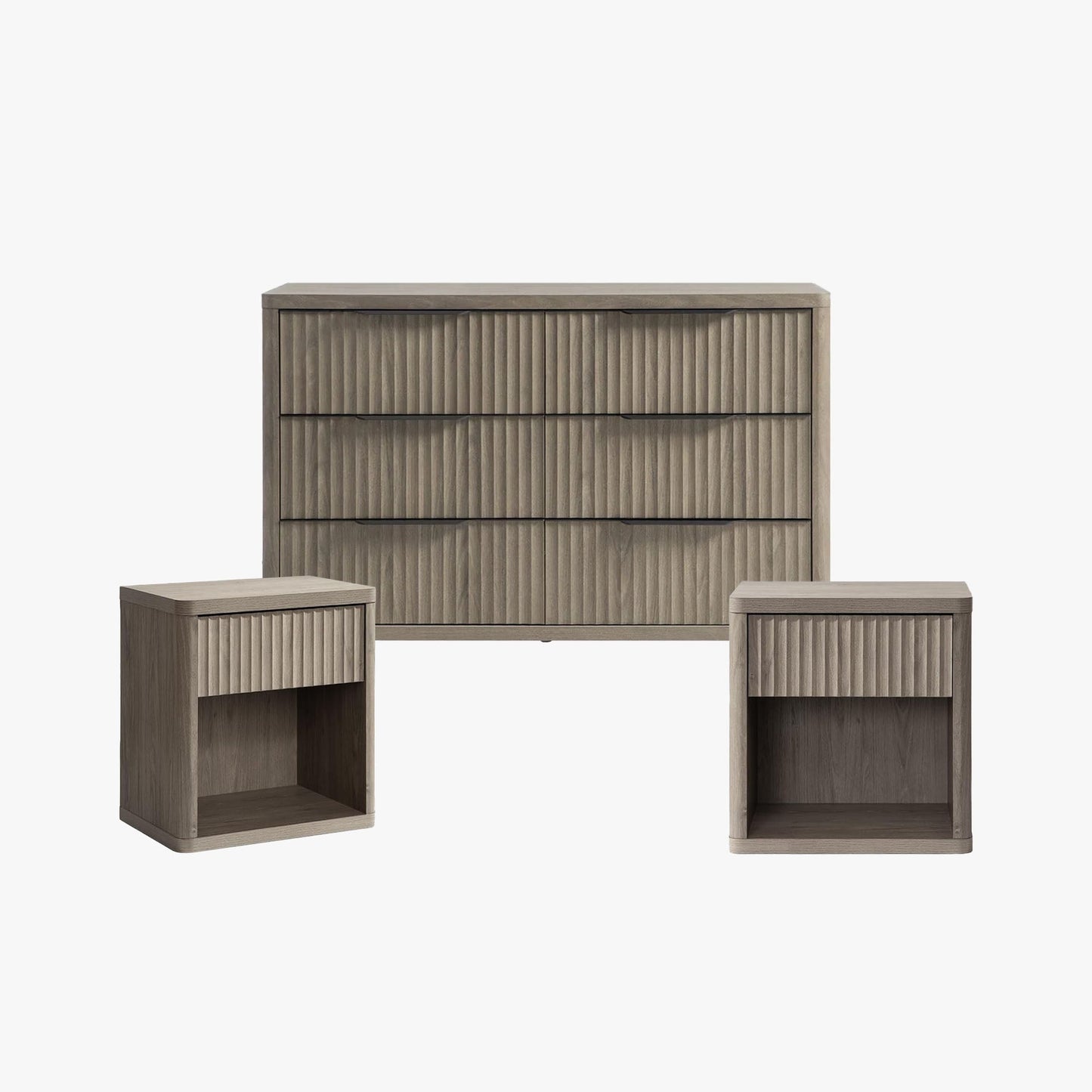 Ensemble commode et table de chevet Cas