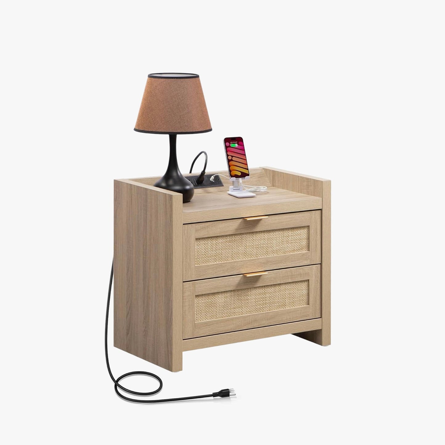 Table de chevet Savanna avec station de charge