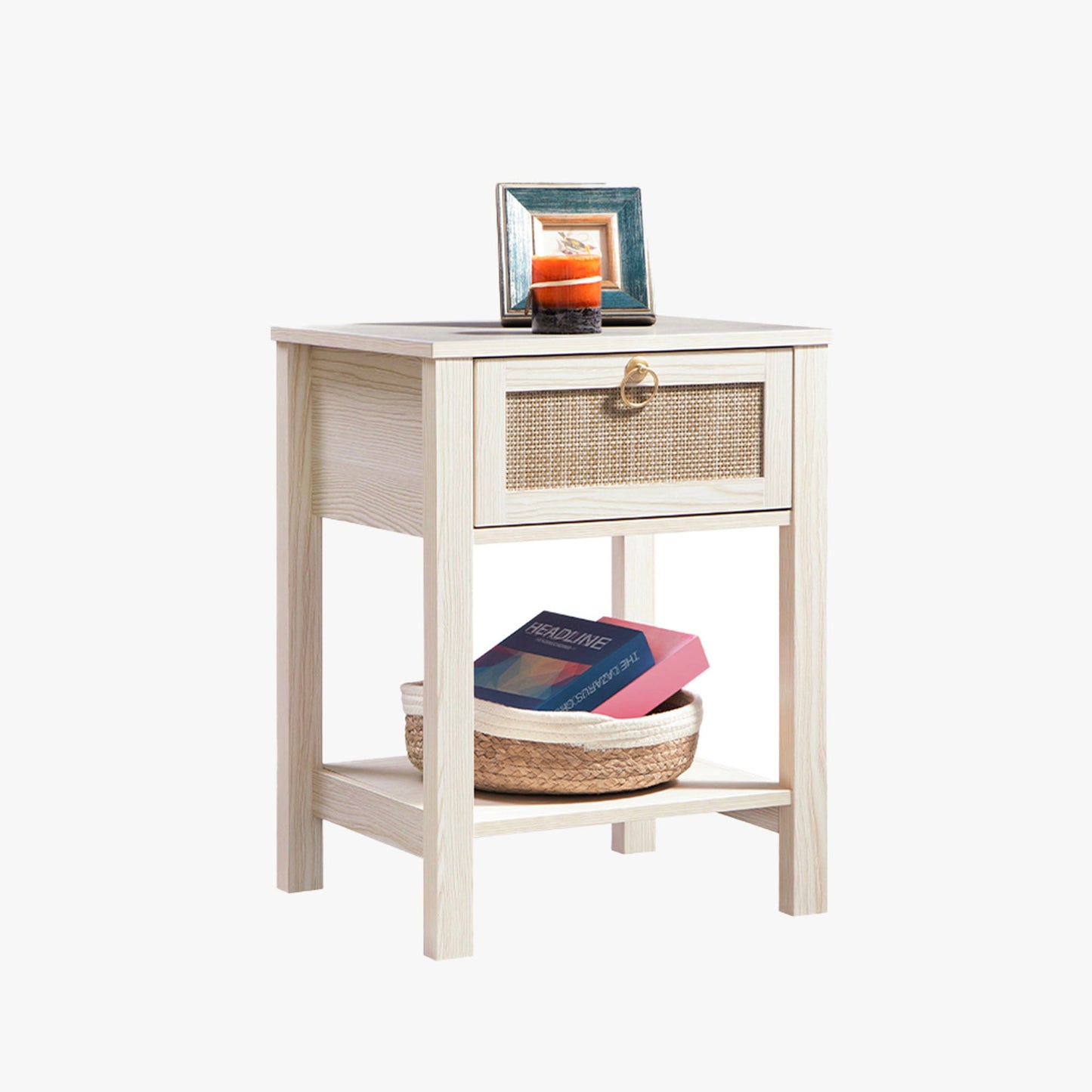 Table de chevet Terra avec 1 tiroir