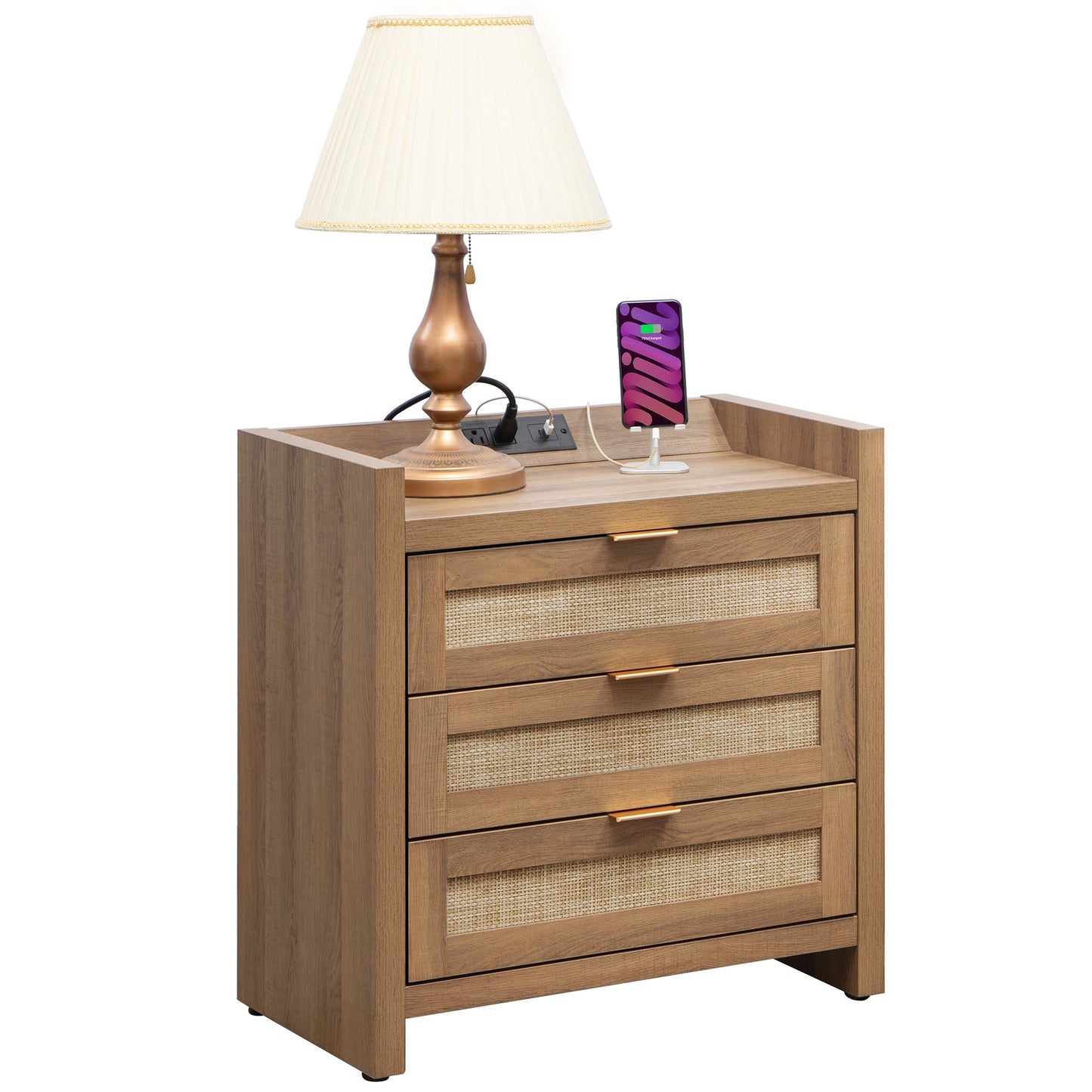 Table de chevet 3 tiroirs Savanna