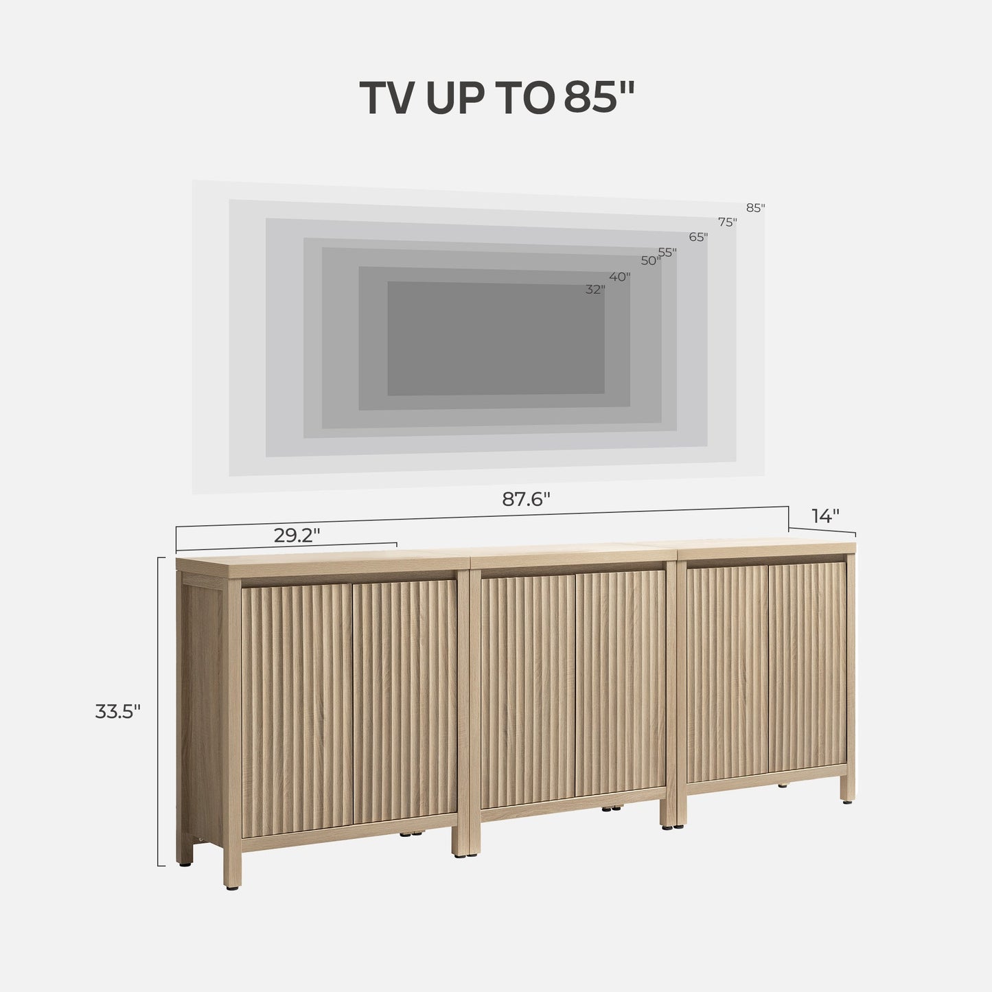 Meuble TV Prelude 2 portes