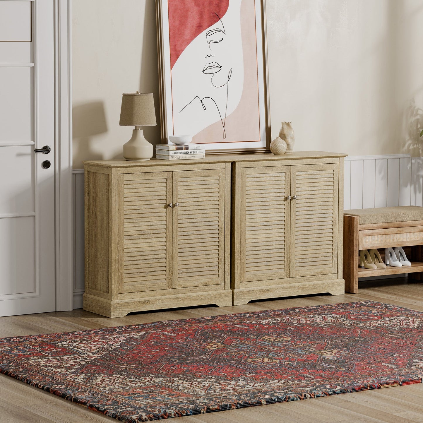 Armoire de rangement de style volet