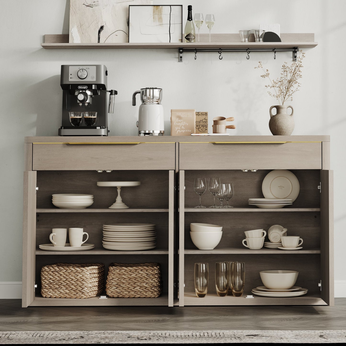 Buffet Cas, 2 tiroirs