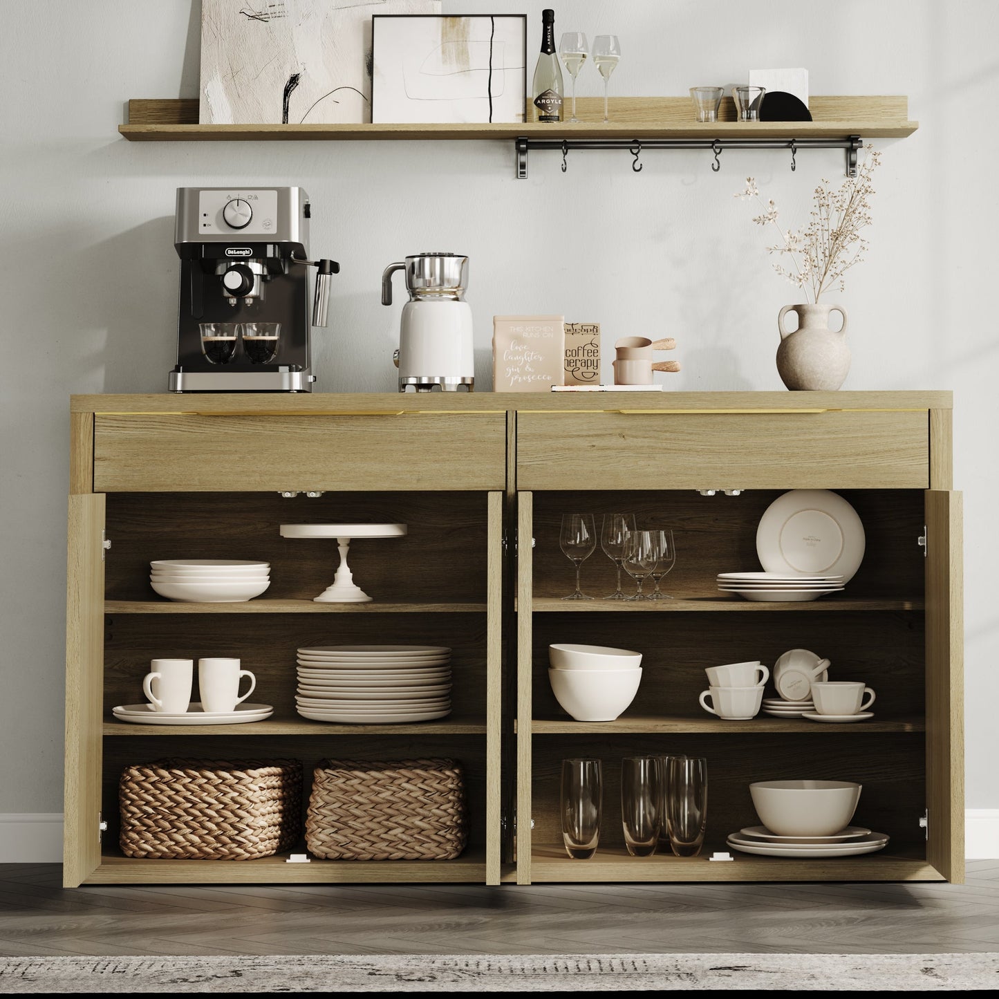 Buffet Cas, 2 tiroirs