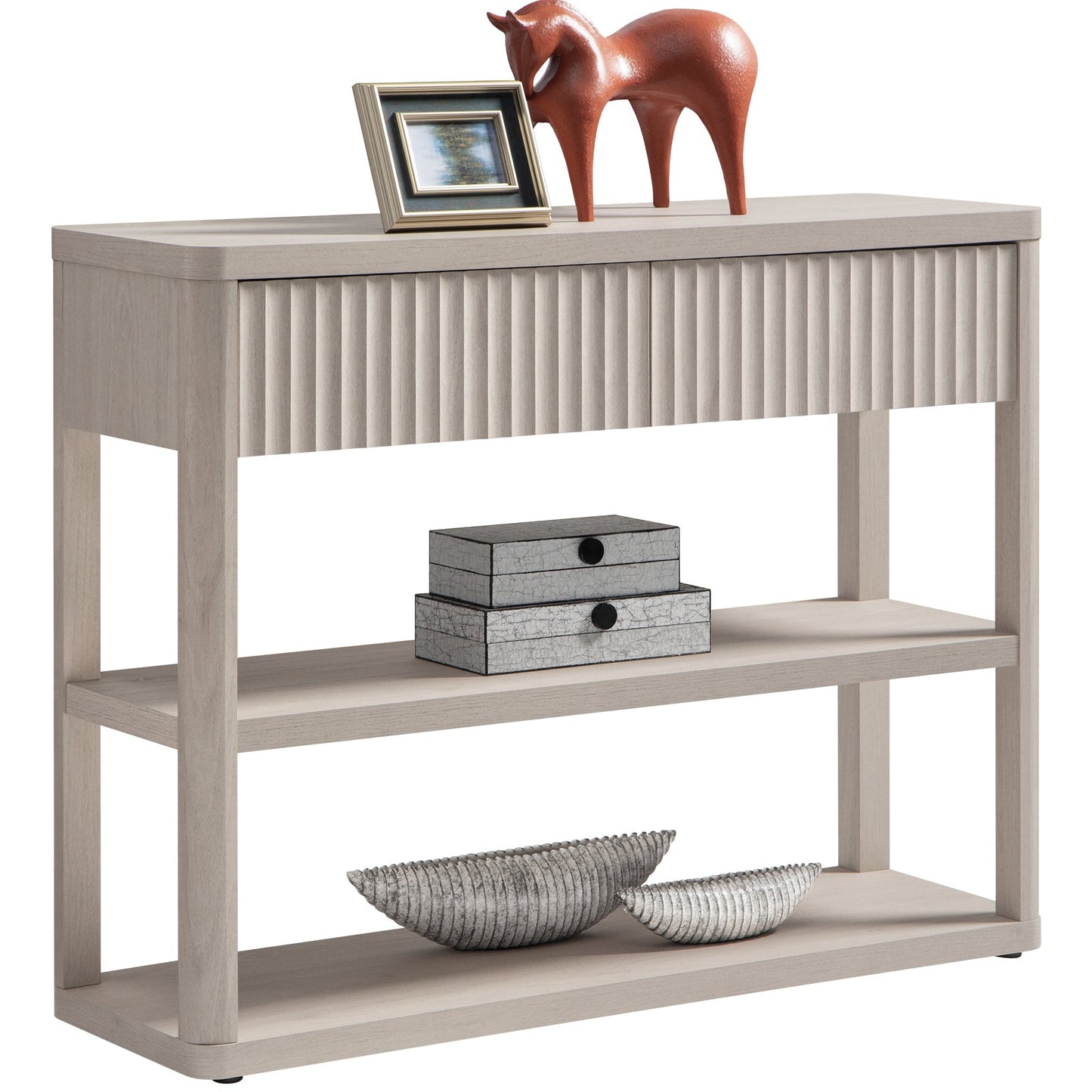 Console étroite Cas avec tiroirs