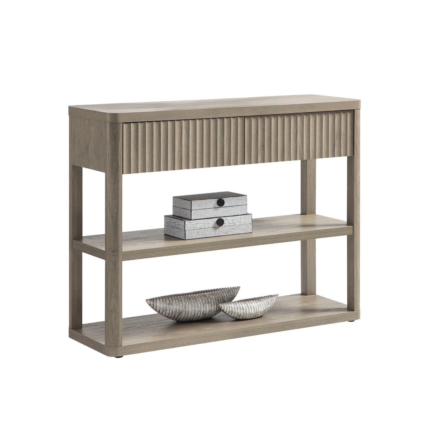Console étroite Cas avec tiroirs