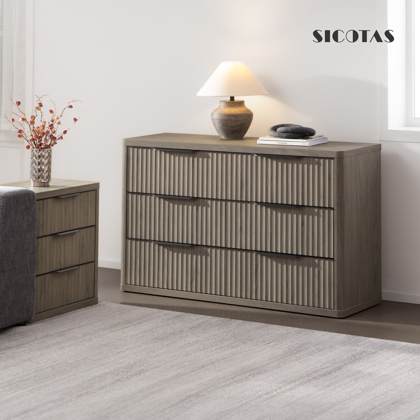 Commode Cas, 6 tiroirs