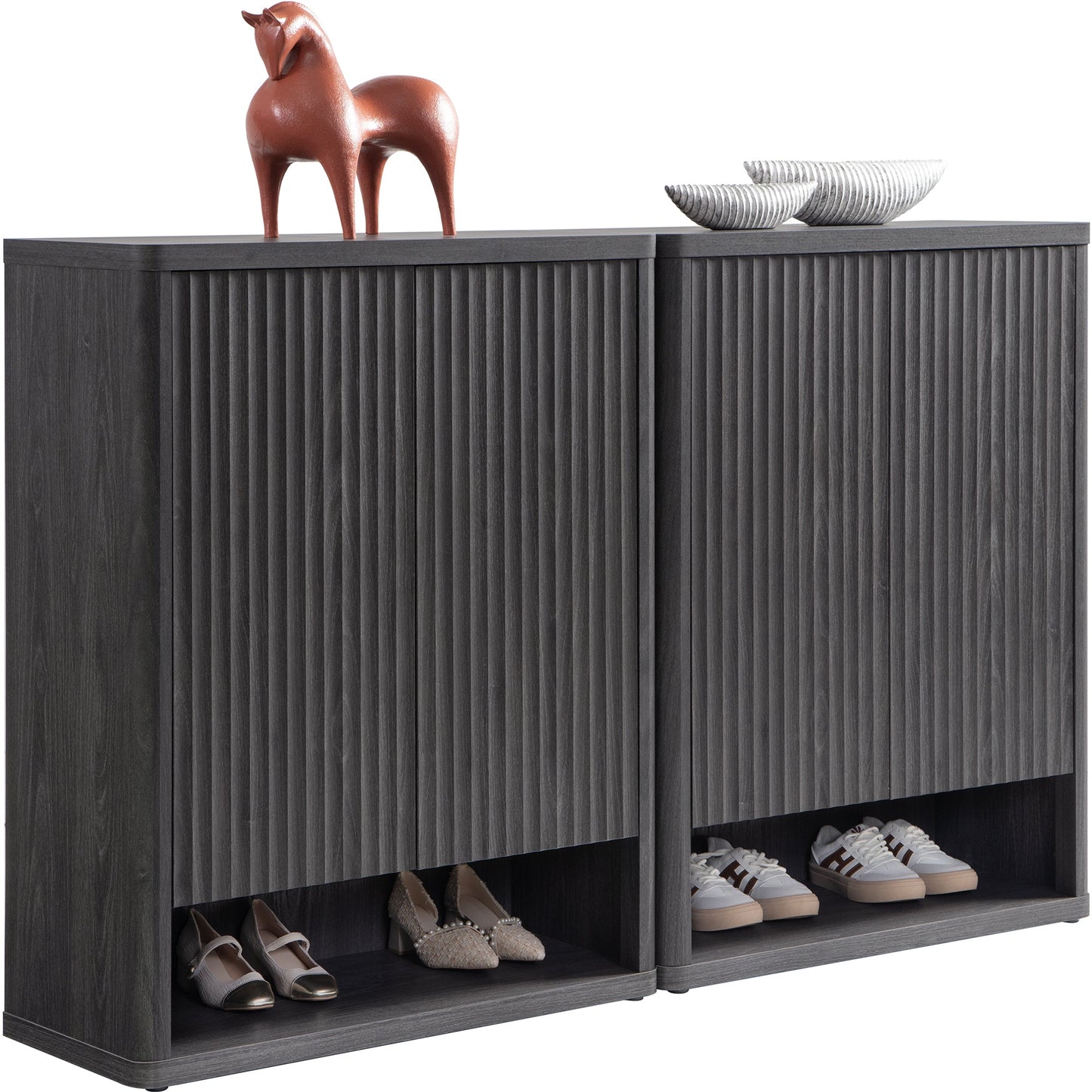 Meuble à chaussures noir Cas pour l'entrée