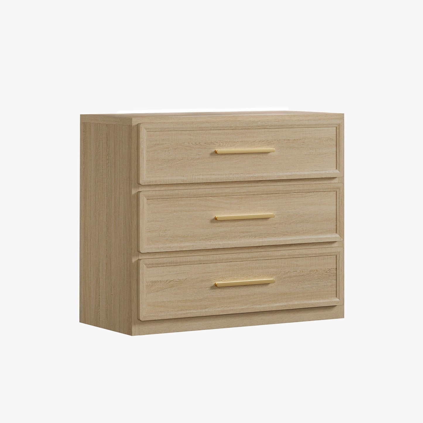 Table de chevet Crescent, 3 tiroirs