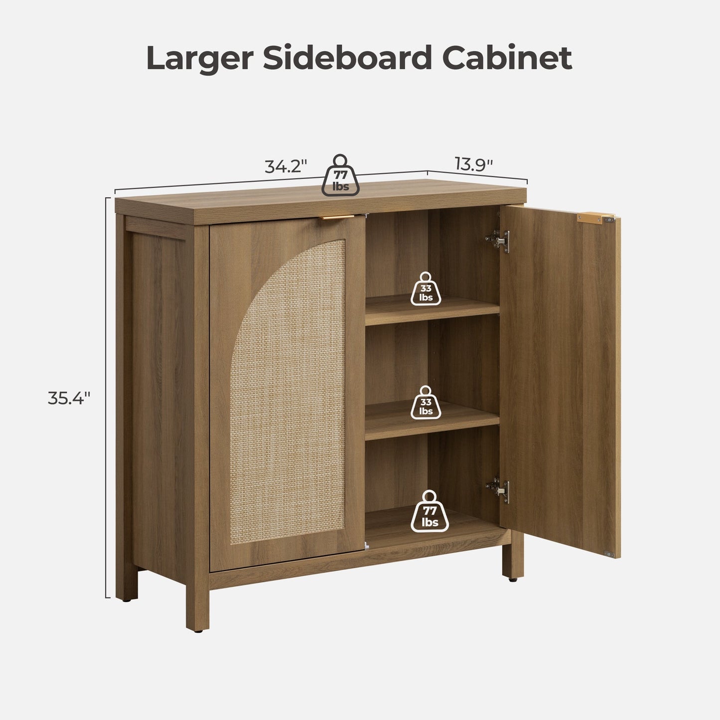 Armoire Savanna avec portes cintrées