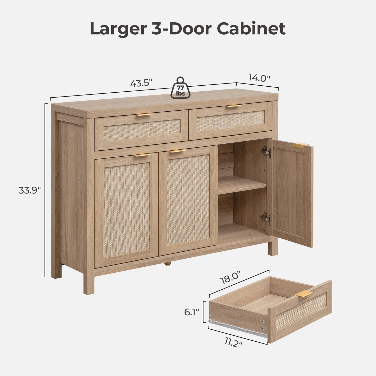 Buffet Savanna avec portes