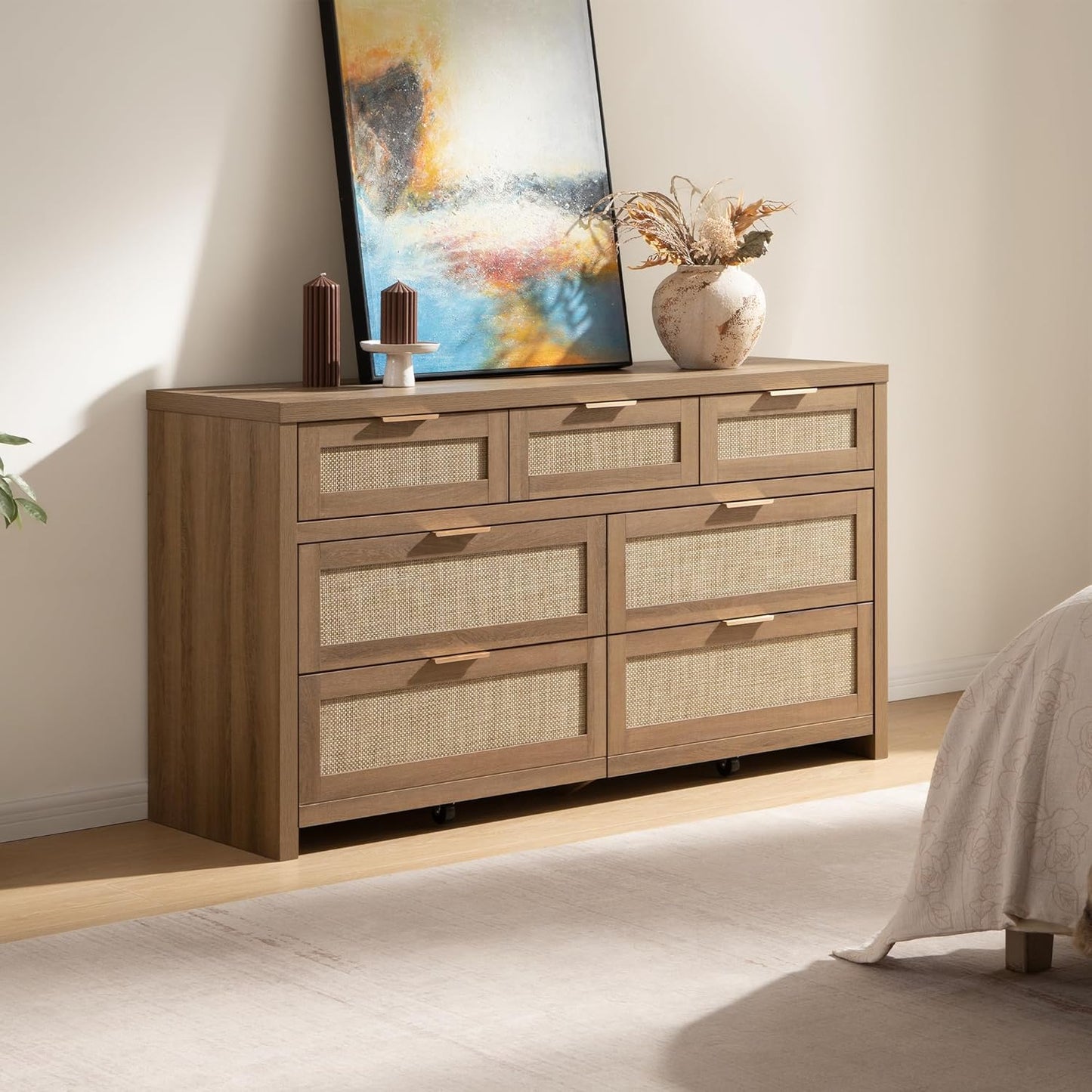 Commode haute Savanna, 7 tiroirs