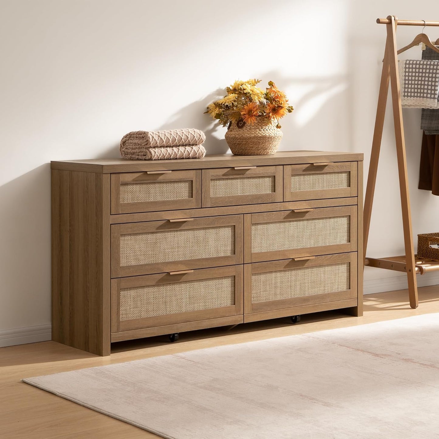 Commode haute Savanna, 7 tiroirs