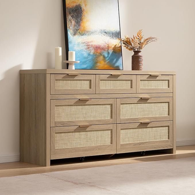 Commode haute Savanna, 7 tiroirs