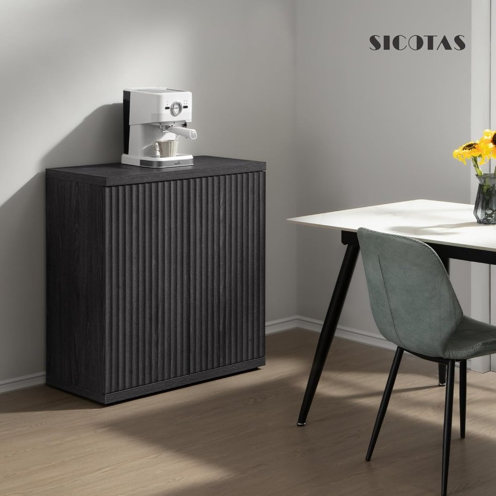 Meuble TV Stria avec rangement jusqu'à 100 téléviseurs