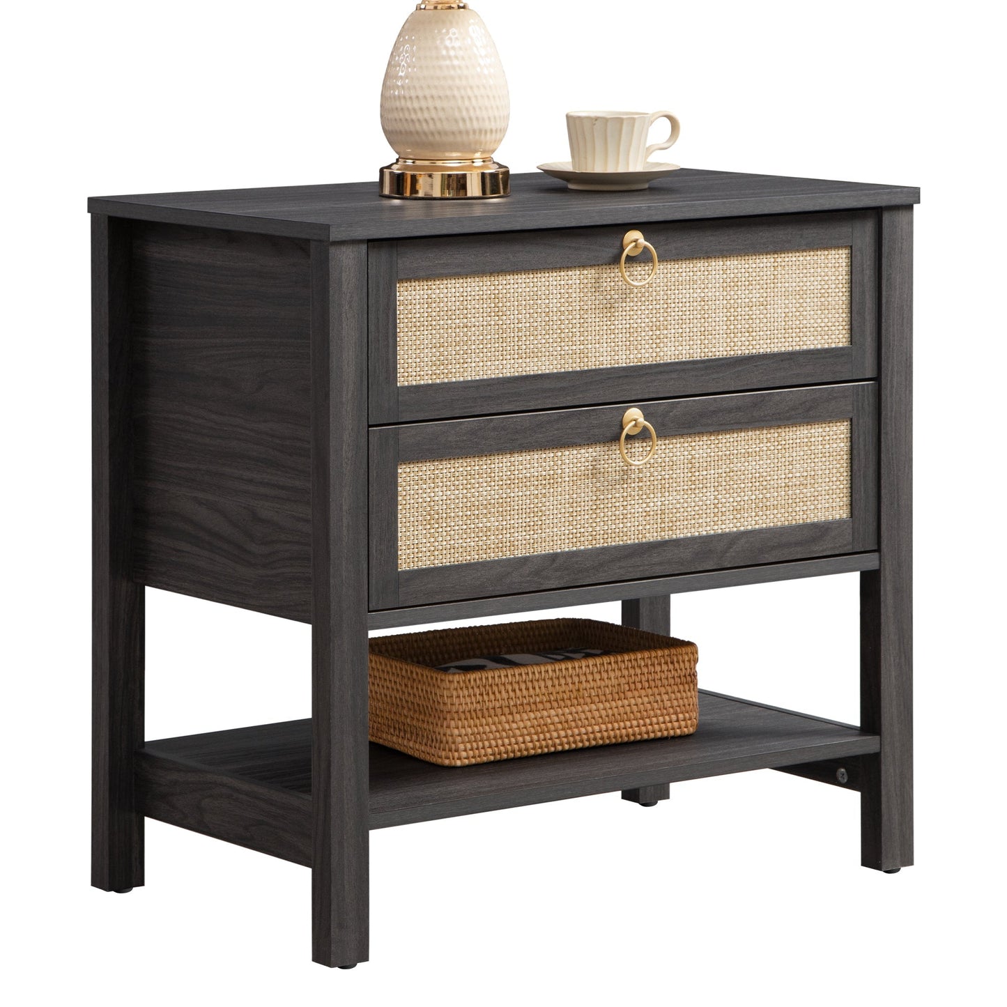 Grande table de chevet Terra, hauteur 25,6 pouces