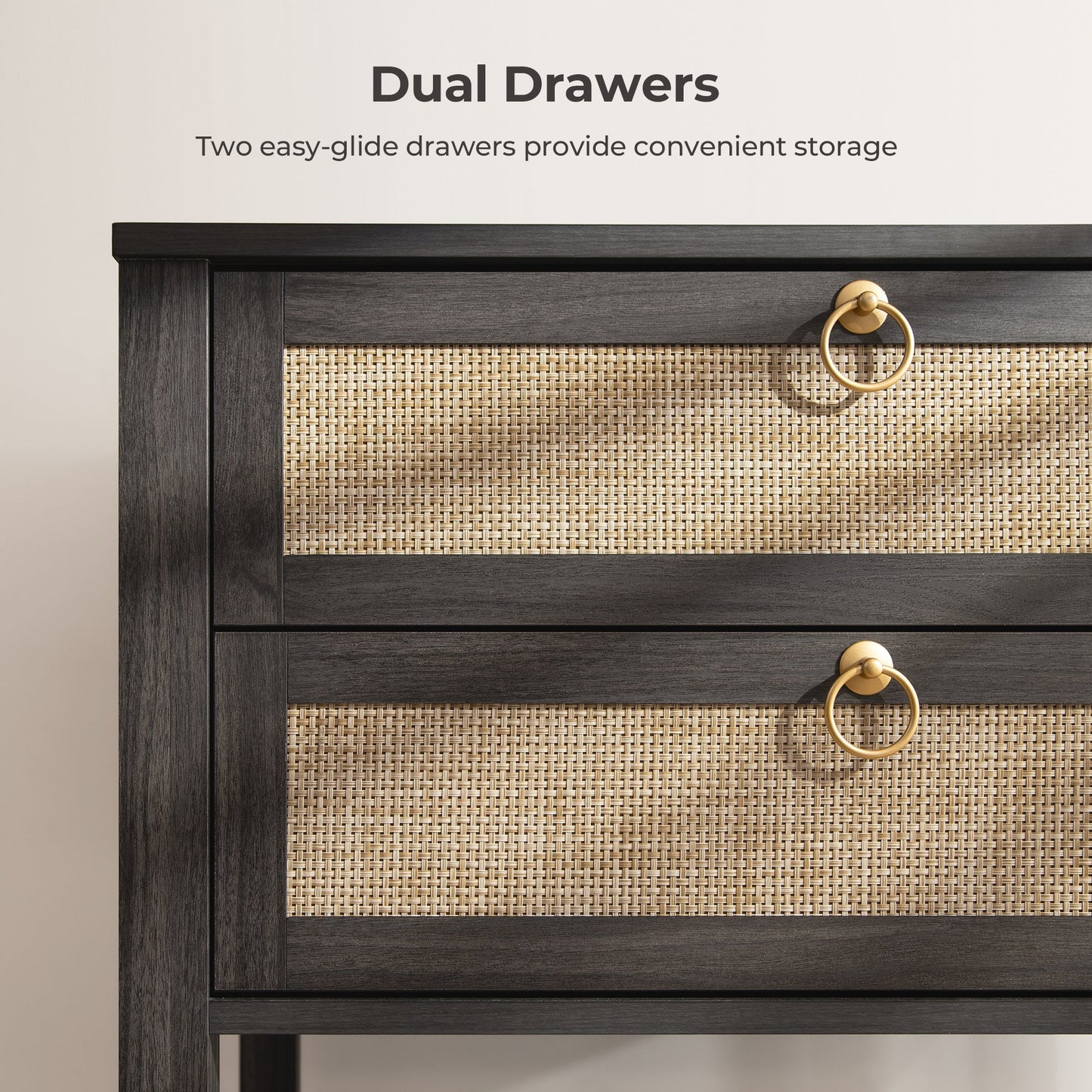 Grande table de chevet Terra, hauteur 25,6 pouces