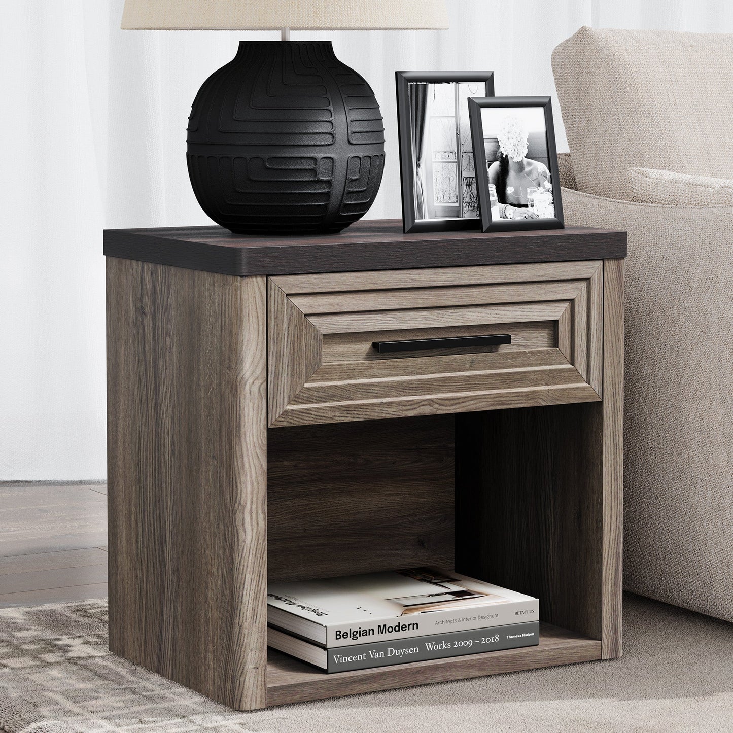 Tables de chevet Stria avec rangement 