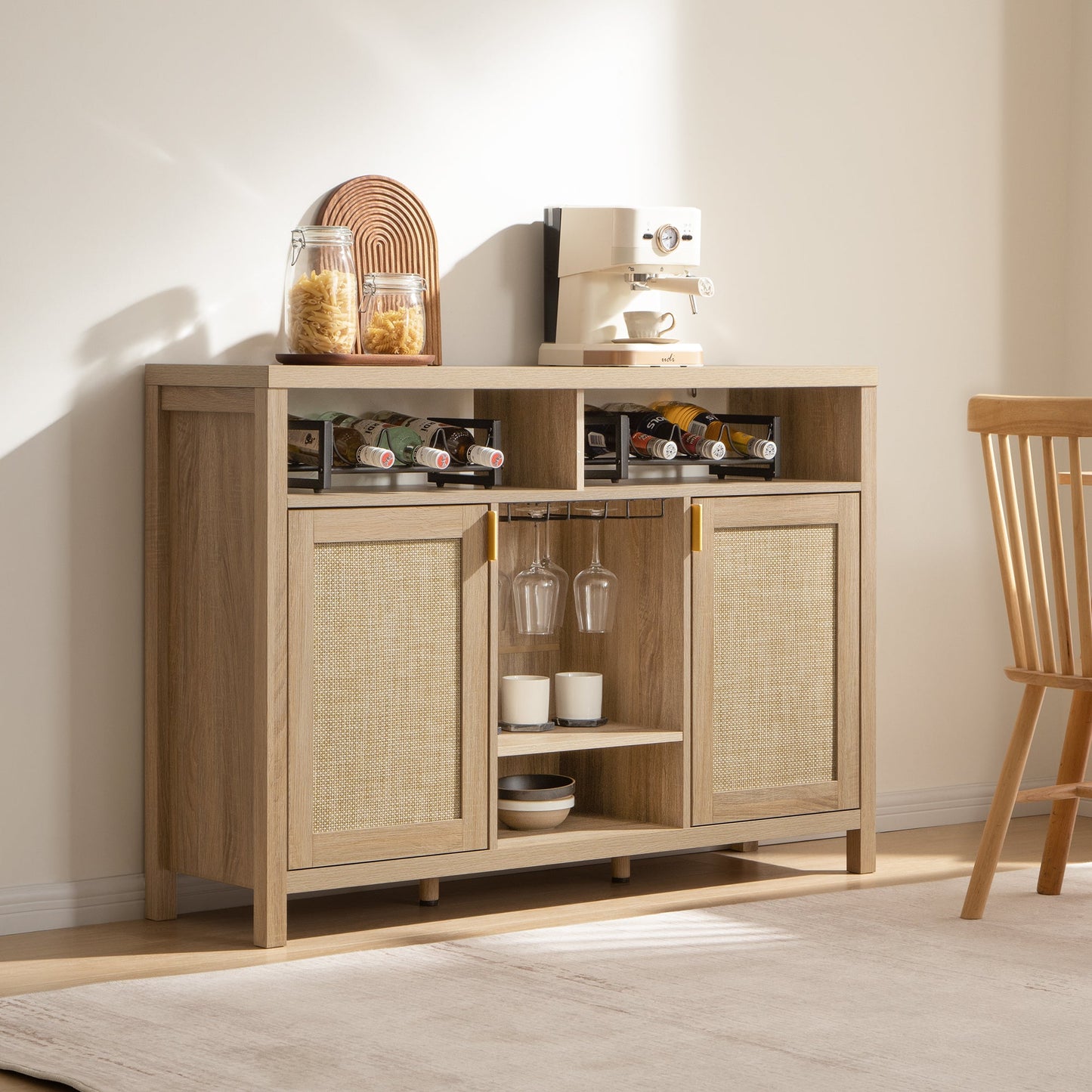Meuble bar Savanna avec porte-verres