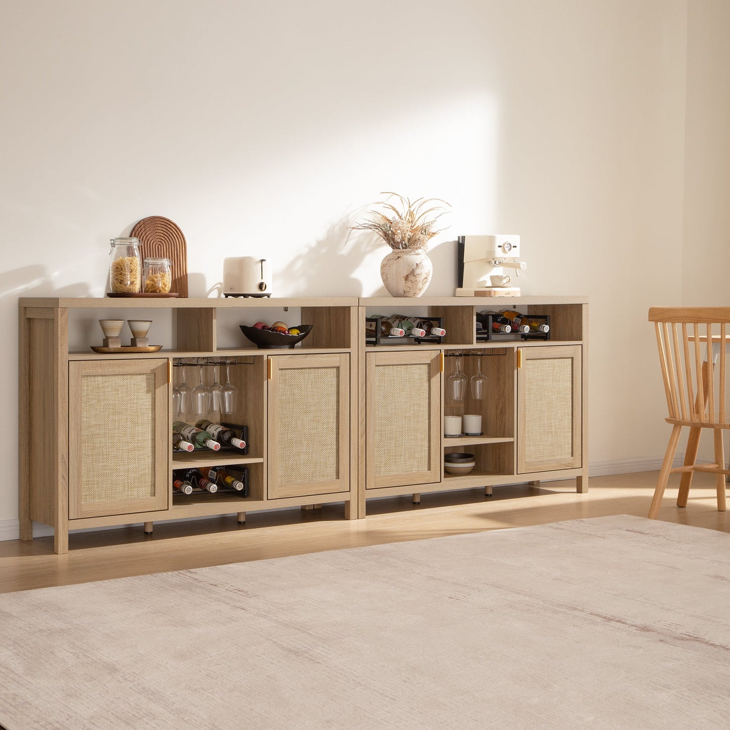 Meuble bar Savanna avec porte-verres