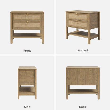 Grande table de chevet Terra, hauteur 25,6 pouces 