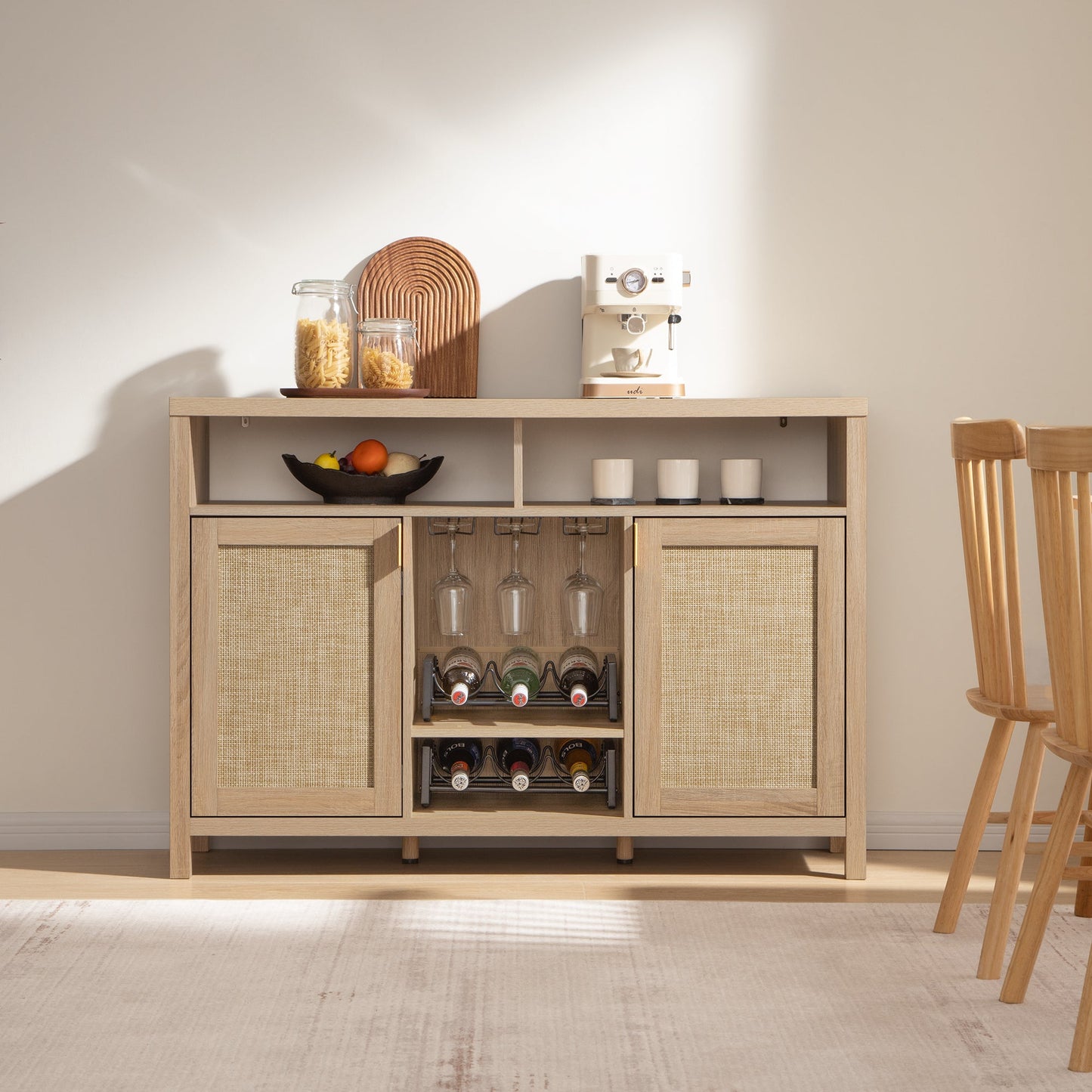 Meuble bar Savanna avec porte-verres