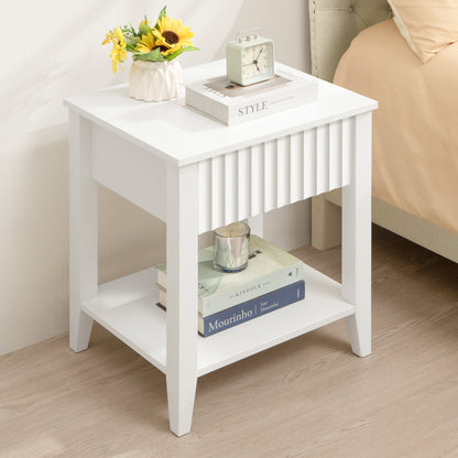 Table de chevet blanche Opus 