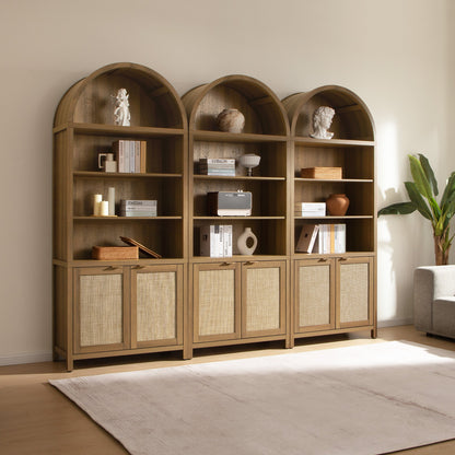 Bibliothèque arquée Savanna avec portes 