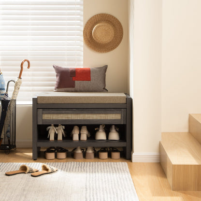 Banc à chaussures Savanna avec rangement 