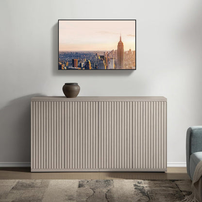 Meuble TV Stria avec rangement jusqu'à 100 téléviseurs 
