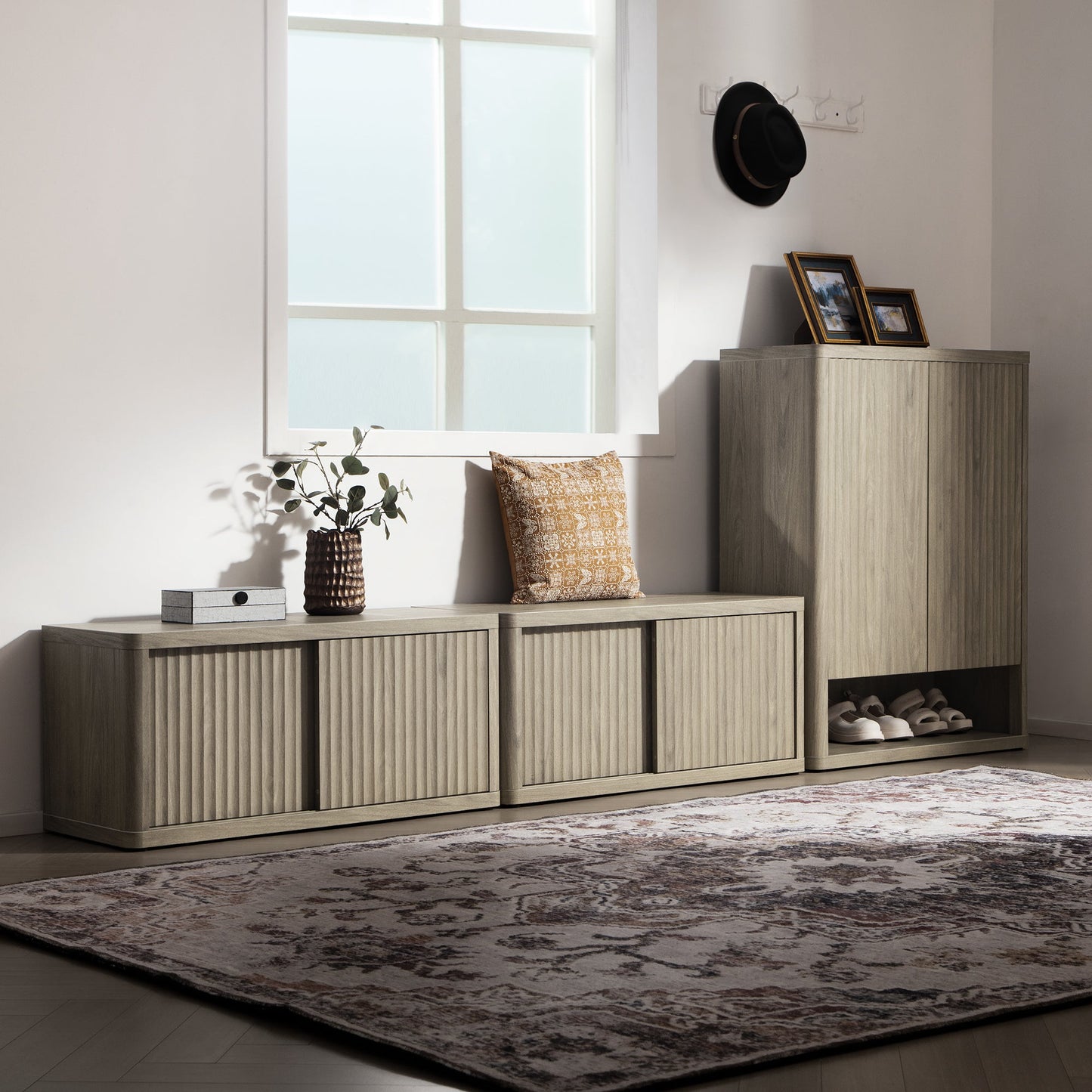 Armoire à chaussures Cas avec rangement 